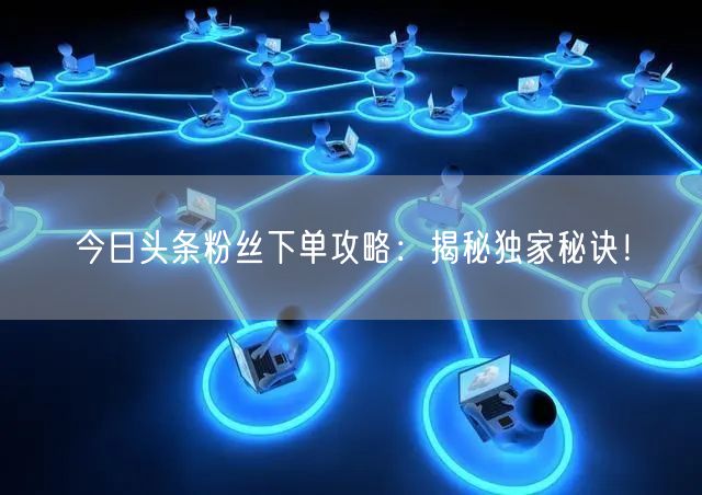 今日头条粉丝下单攻略：揭秘独家秘诀！