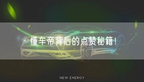 懂车帝背后的点赞秘籍！