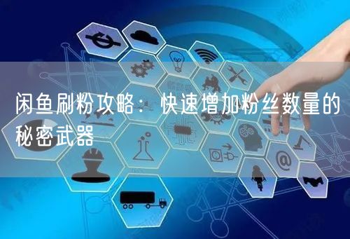 闲鱼刷粉攻略:快速增加粉丝数量的秘密武器