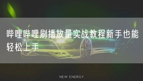 哔哩哔哩刷播放量实战教程新手也能轻松上手