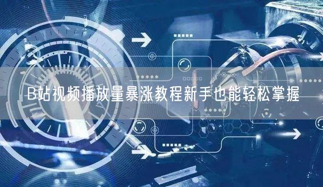 B站视频播放量暴涨教程新手也能轻松掌握