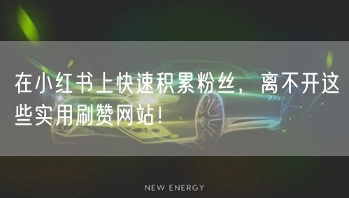 在小红书上快速积累粉丝，离不开这些实用刷赞网站！