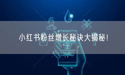 小红书粉丝增长秘诀大揭秘！