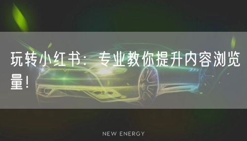 玩转小红书：专业教你提升内容浏览量！